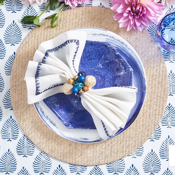 NWT Kim Seybert Java Napkin Ring, Set of 8 - Picture 4 of 5